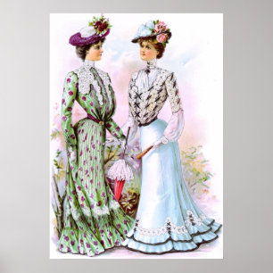 Poster Robe Vintage 1901