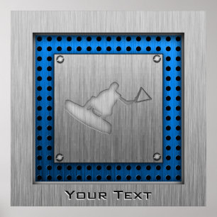 Poster Robebarder brushed metal-look