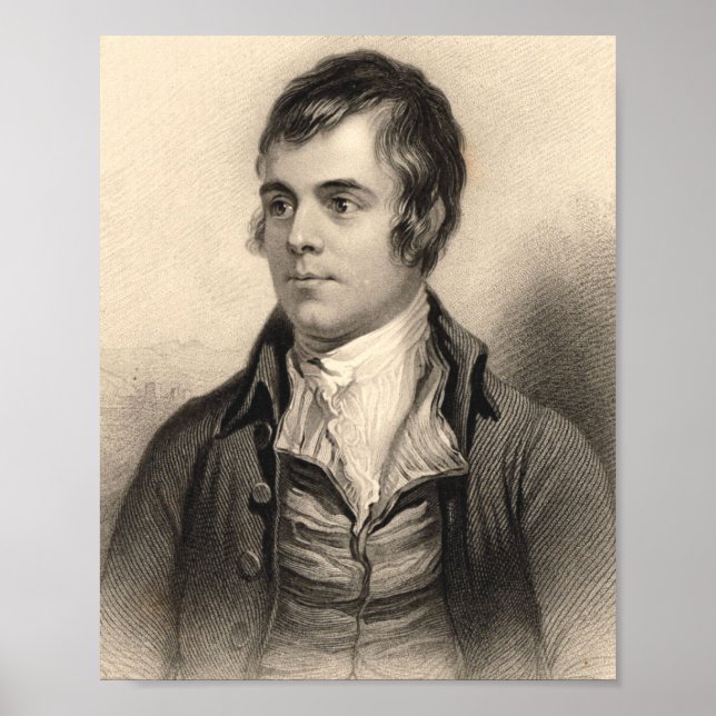 Poster Robert Burns Portrait (Devant)