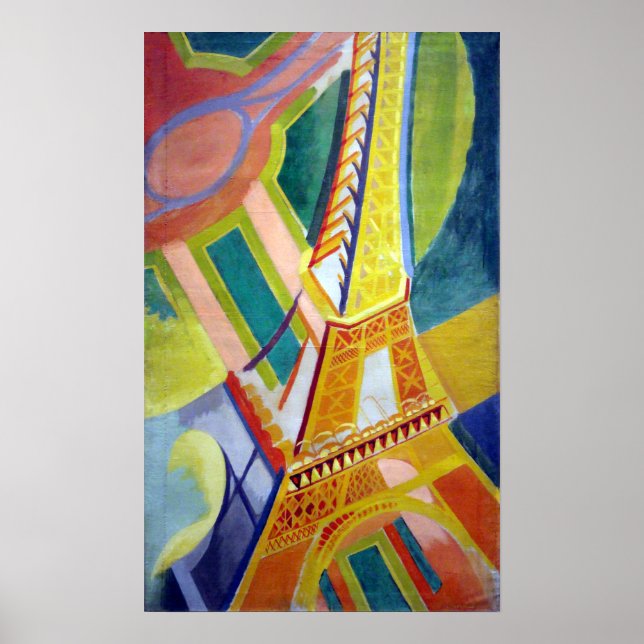 Poster Robert Delaunay La Tour Eiffel (Devant)