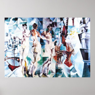 Poster Robert Delaunay la ville de l'affiche de Paris