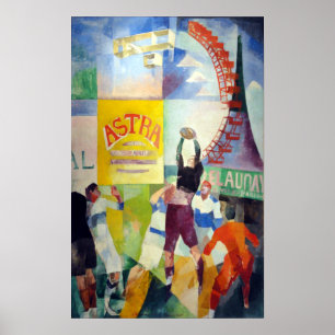 Poster Robert Delaunay L'Équipe Cardiff
