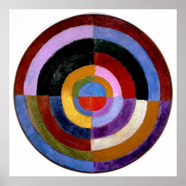 Poster Robert Delaunay Peinture classique d'art Abstrait (Devant)