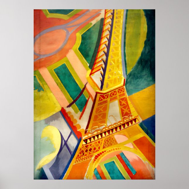 Poster Robert Delaunay - Tour Eiffel (Devant)