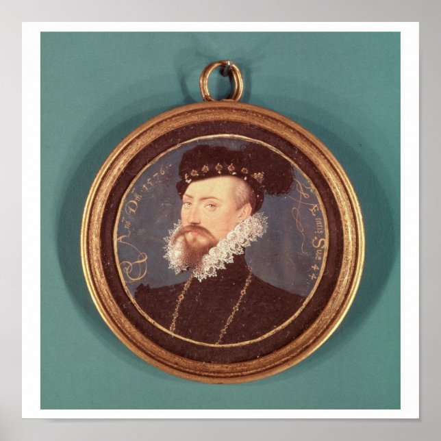 Poster Robert Dudley, comte de Leicester (c.1532-88) 1576 (Devant)