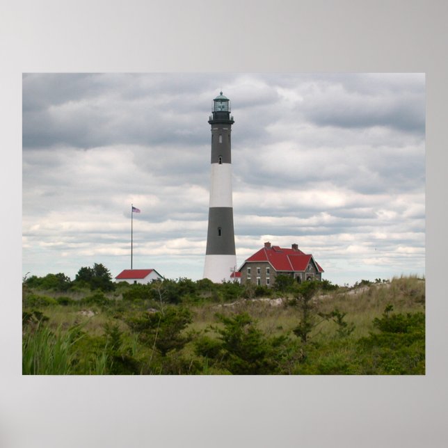 Poster ROBERT MOSES PARK NEW YORK PHARE Print (Devant)