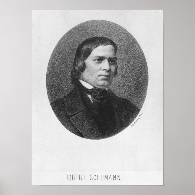 Poster Robert Schumann, 1839 (Devant)
