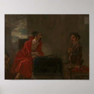 Poster Robert Smirke - Illustration pour Don Quichotte