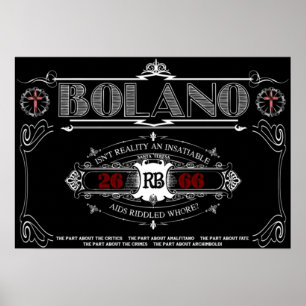 Poster Roberto Bolano 2666