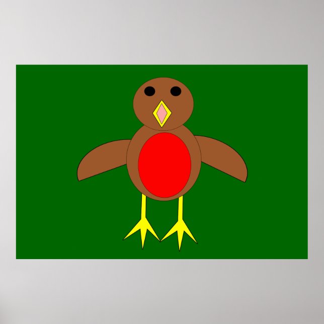 Poster Robin de Noël (Devant)