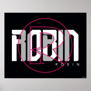 Poster Robin Hi-Tech Nom Graphique