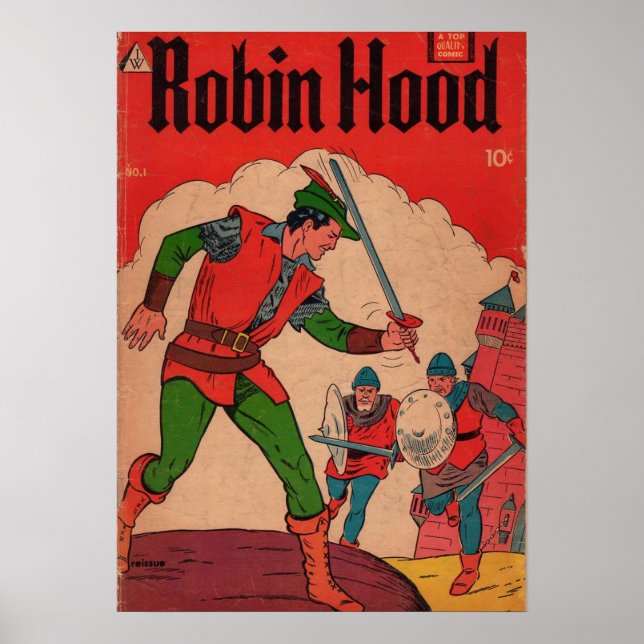 Poster Robin Hood Comic Cover (Devant)
