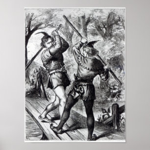 Poster Robin Hood et petit John