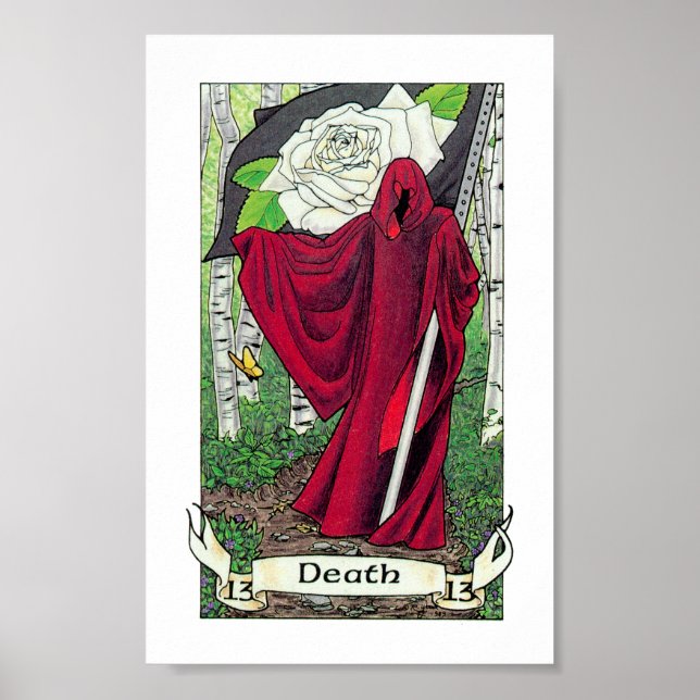 Poster Robin Wood Tarot - Majeure 13 Décès (Devant)