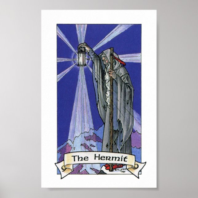 Poster Robin Wood Tarot - Major 09 The Hermit (Devant)