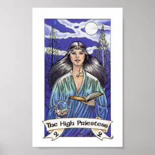 Poster Robin Wood Tarot - Major 2 La Haute Prêtre
