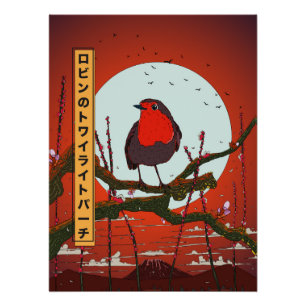 Poster Robin's Twilight Perch