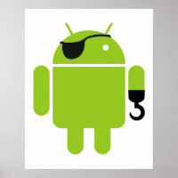 Robot Android puissant pirate