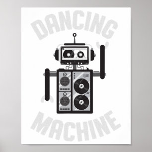 Poster Robot De Machine À Danse Pour Garçons Et Filles