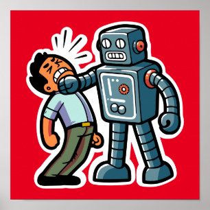 Poster Robot en colère