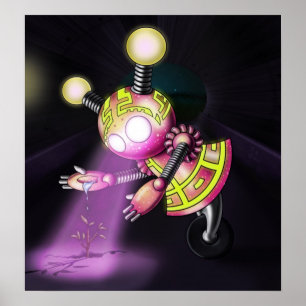 Poster Robot fille