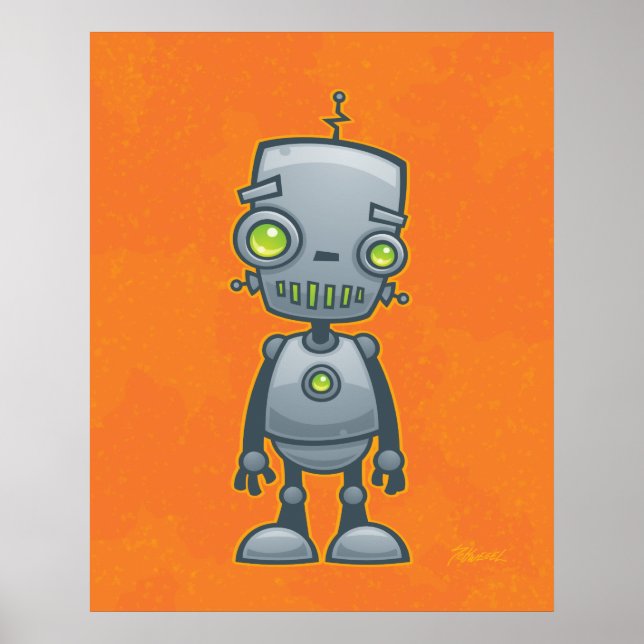 Poster Robot idiot (Devant)