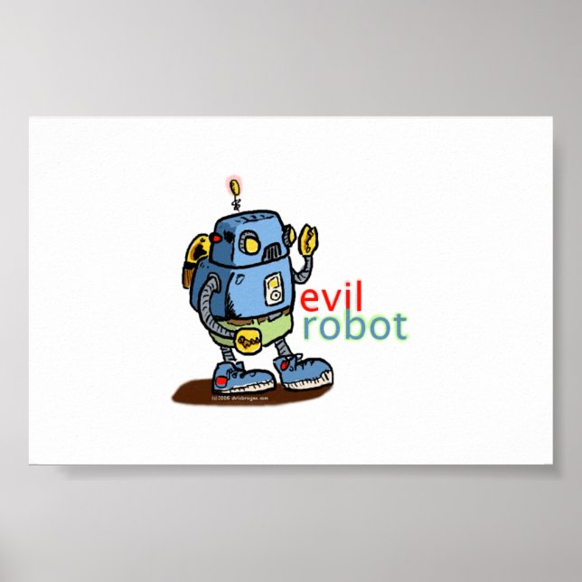 Poster Robot malin (Devant)