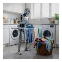 Robot repassant les vêtements