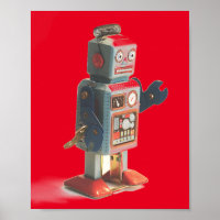Poster Robot Retro Toy