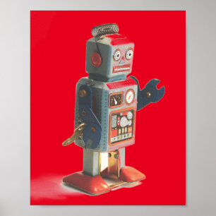 Poster Robot Retro Toy