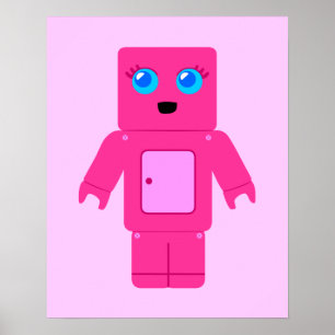 Poster Robot rose
