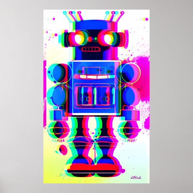 Poster Robot Suspect numéro 4 (Devant)