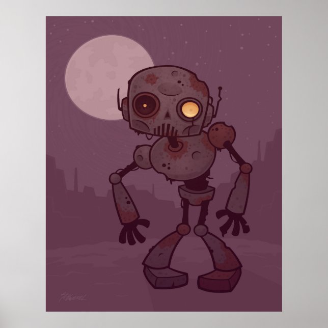 Poster Robot Zombie Rusty (Devant)