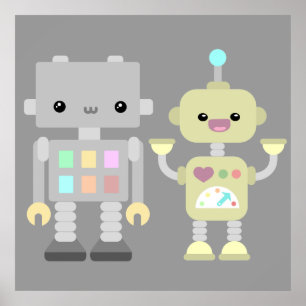 Poster Robots En Jeu