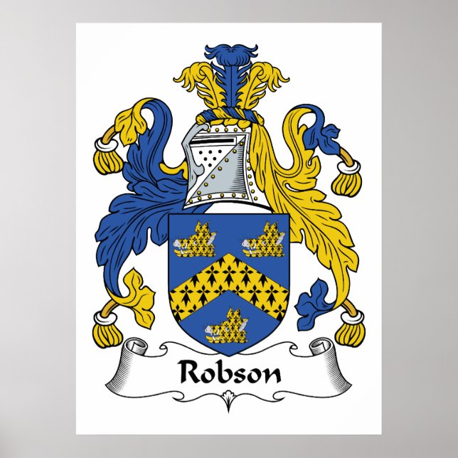 Poster Robson Family Crest (Devant)