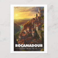 Poster Rocamadour - France - Department of Lot -