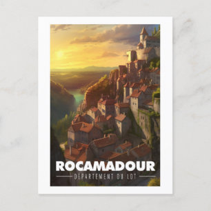 Poster Rocamadour - France - Department of Lot - Postcard
