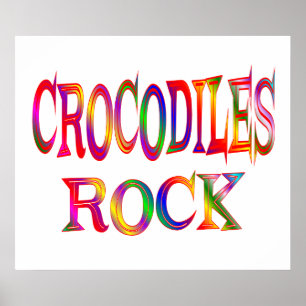 Poster Roche de crocodiles