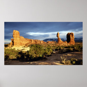 Poster Roche équilibrée panoramique