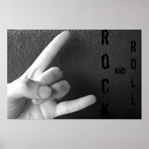 Poster roche et rouleau