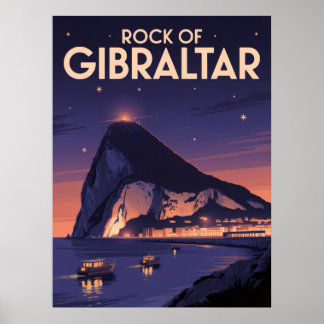 Poster Rocher de Gibraltar