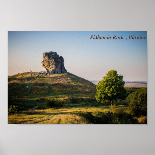 Poster Rocher de Pidkamin. Ukraine (Devant)