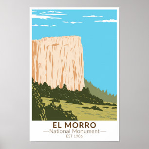 Poster Rocher d'inscription du monument national El Morro