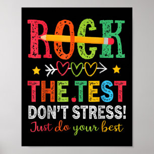 Poster Rocher Le Point De Test Stress Juste Faites Votre