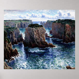 Poster Rochers à Port-Goulphar, Belle-Île