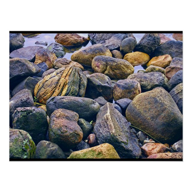 Poster Rochers colorés (Devant)