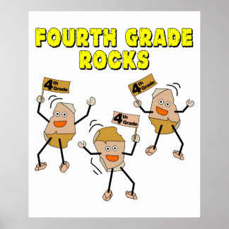 Poster Roches de quatrième année