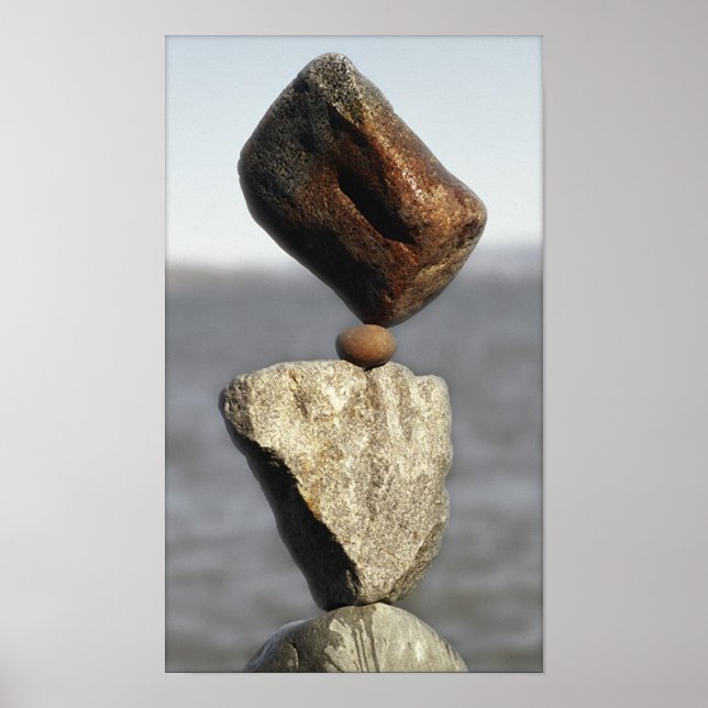 Poster Roches équilibrées (Devant)