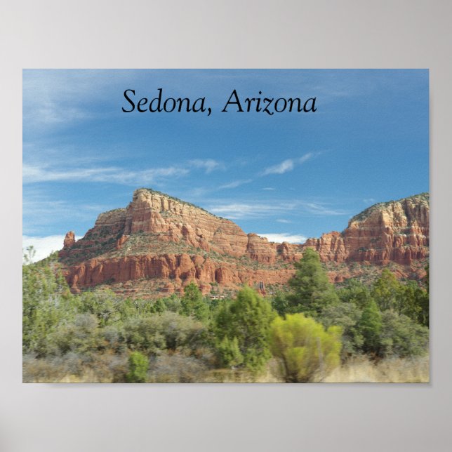 Poster Roches rouges de Sedona (Devant)