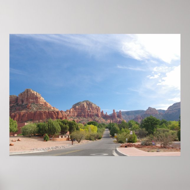 Poster Roches rouges de Sedona (Devant)